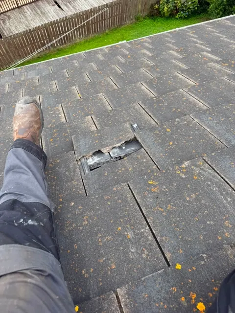 Roof window and slate repairs, photograph 6