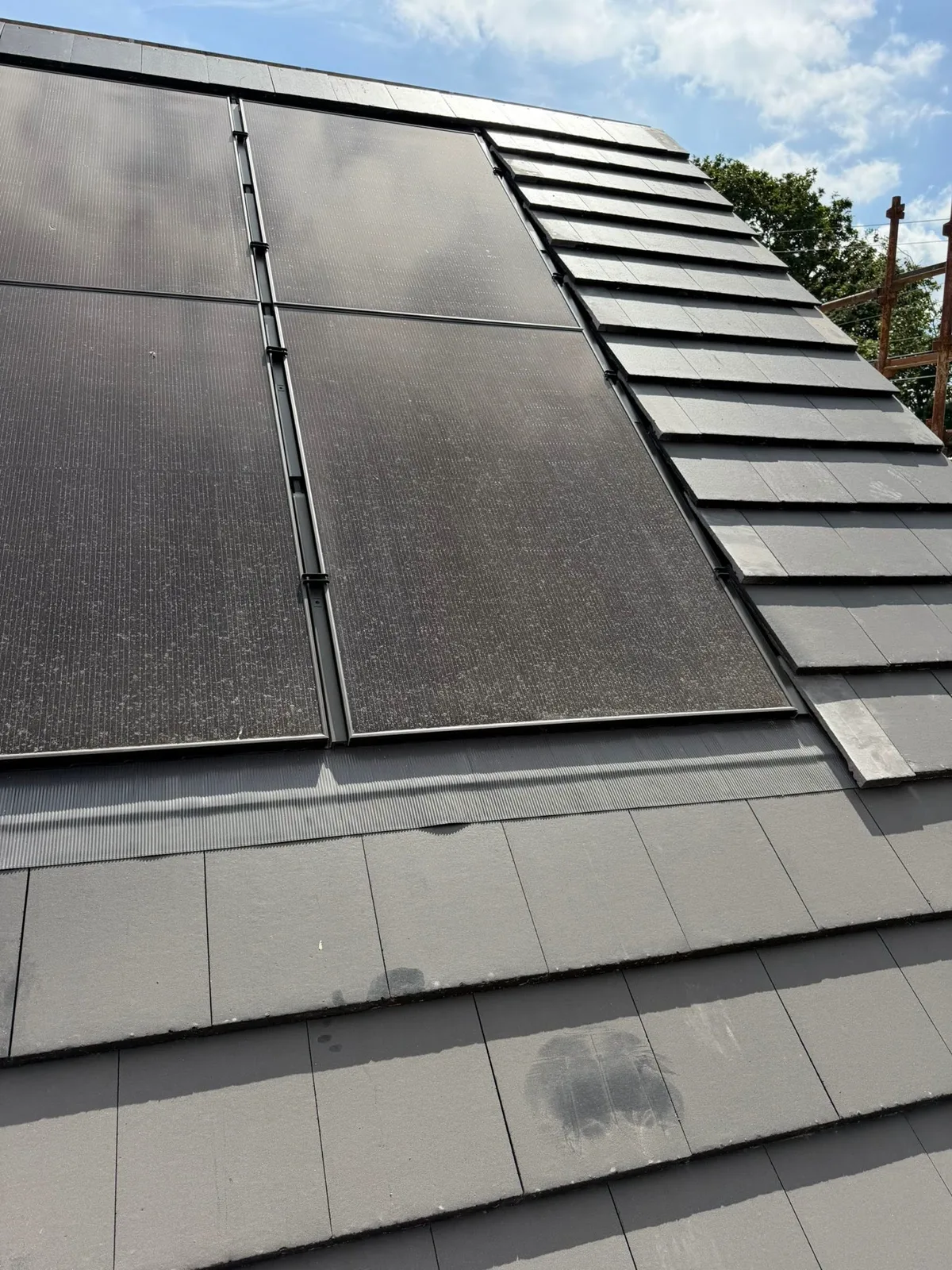 New build roofing in progress