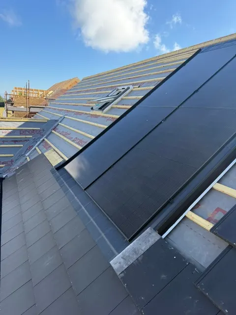 New build roofing in progress, photograph 2