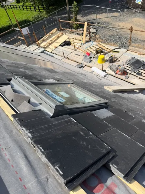 New build roofing in progress, photograph 3