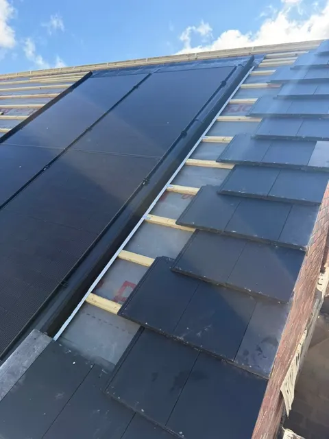 New build roofing in progress, photograph 4