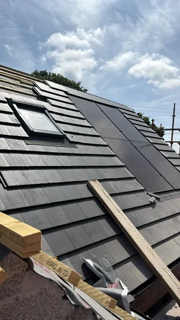 New build roofing in progress, photograph 6