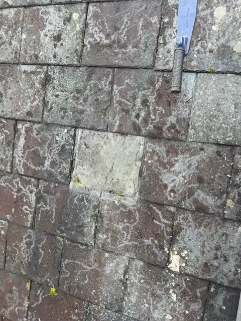 Slate repairs and gutter maintenance, photograph 7