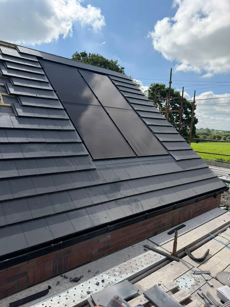 New build roofing in progress
